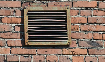 old brick wall and window