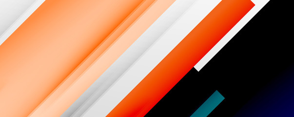 Geometric abstract backgrounds with shadow lines, modern forms, rectangles, squares and fluid gradients. Bright colorful stripes cool backdrops