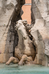 Fototapeta na wymiar fountain in rome