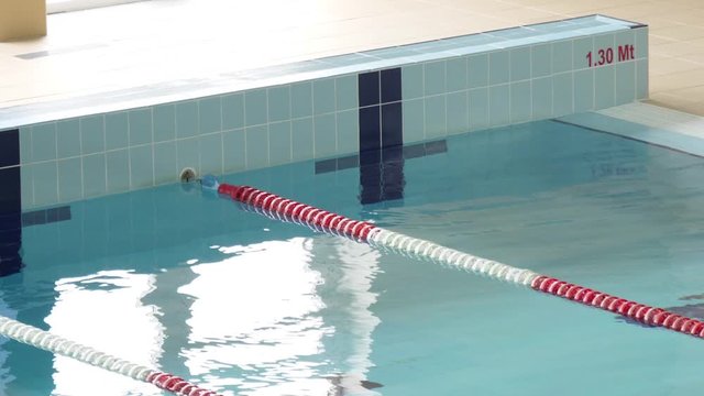 water in an Olympic pool 