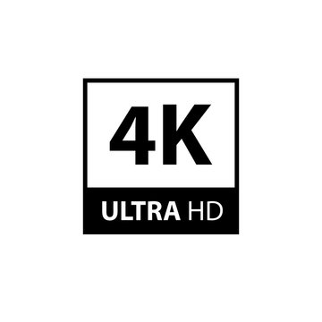 4K Ultra HD symbol.