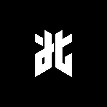 dt monogram logo company template