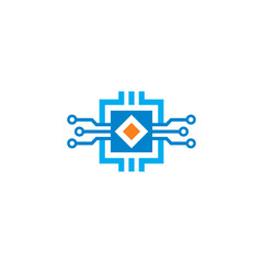 digital logo , technology logo vector