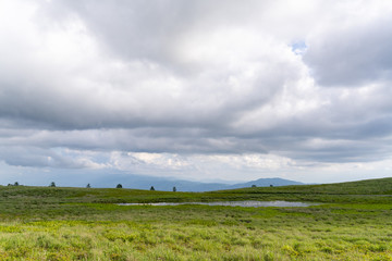 Obraz premium 霧ヶ峰高原の景色