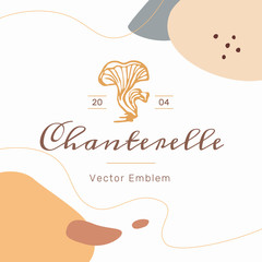 Chanterelle Vector Emblem