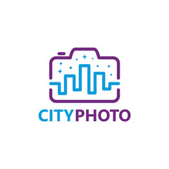 City Photography Logo Template Design Vector