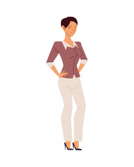 businesswoman cartoon vector design