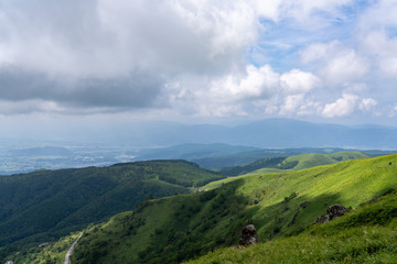 Fototapeta na wymiar 夏の車山山頂からの眺望