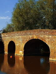 Fototapeta premium Medieval bridge over river Avon. Pershore Worcestershire England UK