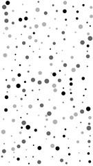 Scattered random black dots. Dark points dispersio