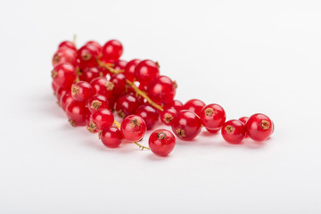 Red currant isolated on a white background
