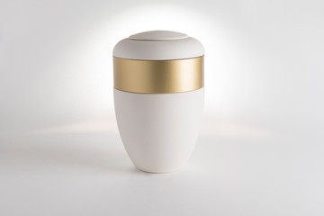 Cremation Urn for Ashes isolated
