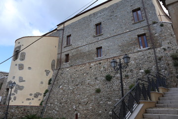 Fototapeta na wymiar Chianche - Scorcio del castello normanno