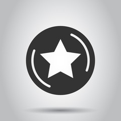 Loyalty icon in flat style. Reward vector illustration on white isolated background. Discount business concept.