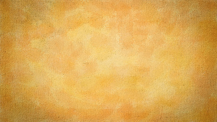 The texture of the yellow color  canvas for the background design image