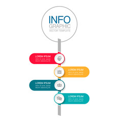 Vector infographic template with 4 steps or options. Data presentation, business concept design for web, brochure, diagram.