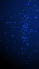 Magic stars sparse Christmas background. Subtle fl