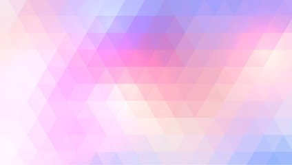 Obraz premium Triangle mosaic background, abstract purple blue colorful vector design.