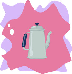 
beautiful modern color illustrations of sketches drawn on the theme of a coffee shop