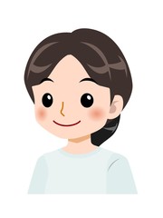 清楚な服装をした若い女性