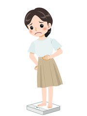 爽やかな服装のスカートの女の子