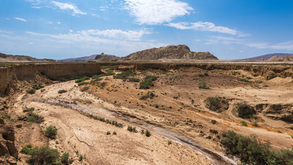 Mountain area with beautiful canyons