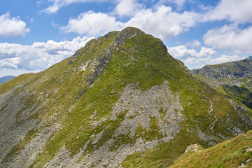 Highland peaks in the summer