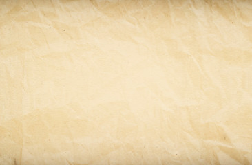 Vintage paper background. Old crumpled paper texture retro newspaper empty blank space page