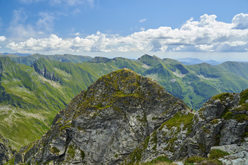 Fototapeta premium Highland peaks in the summer