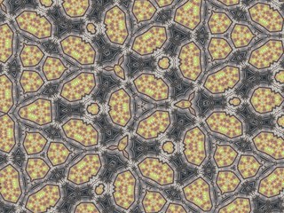 Illustration of an abstract colorful geometric background with beautiful patterns. Kaleidoscope art