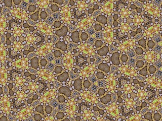 Illustration of an abstract colorful geometric background with beautiful patterns. Kaleidoscope art