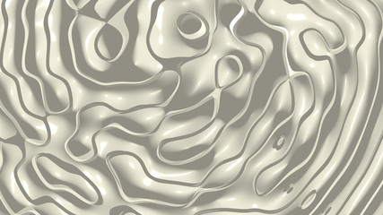 Fototapeta premium Simple light LEMON CHIFFON monochromic 3D abstract background image made of plain crackle patterns with shadow perspectives, 3D illustration