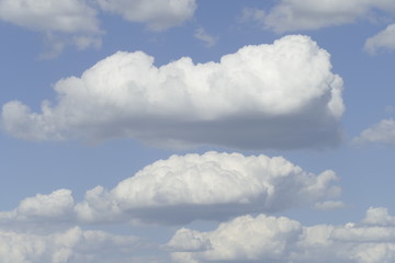 Weisse Wolken, Blauer Himmel, Hintergrundbild, Deutschland, Europa