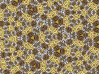 Illustration of an abstract colorful geometric background with beautiful patterns. Kaleidoscope art