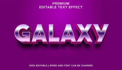 Galaxy - Editable Text Effect Style Vector