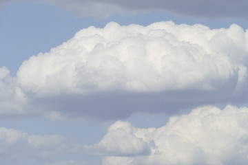 Weisse Wolken, Blauer Himmel, Hintergrundbild, Deutschland, Europa