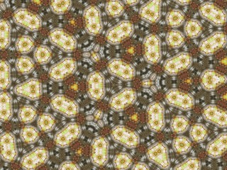 Illustration of an abstract colorful geometric background with beautiful patterns. Kaleidoscope art