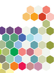 hexagonal colorful background