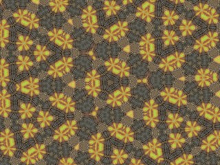 Illustration of an abstract colorful geometric background with beautiful patterns. Kaleidoscope art