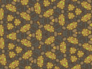 Illustration of an abstract colorful geometric background with beautiful patterns. Kaleidoscope art