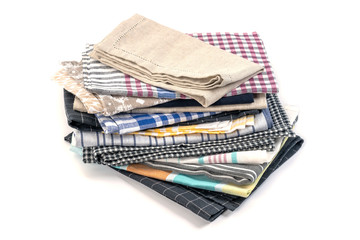 kitchen towel isolated on white background