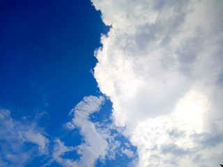 Sky and white clouds As natural background