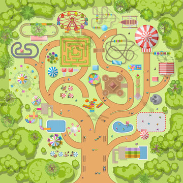 Blank Theme Park Map Theme Park Map Images – Browse 1,358 Stock Photos, Vectors, And Video |  Adobe Stock