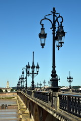 Fototapeta na wymiar Pont de Pierre in Bordeaux in Frankreich