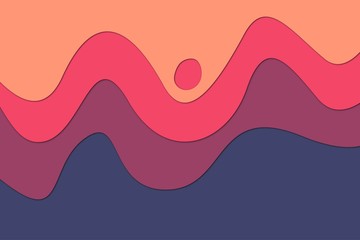 Elegant paper cut background design illustration