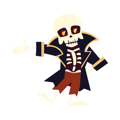 Halloween skull pirate cartoon vector design