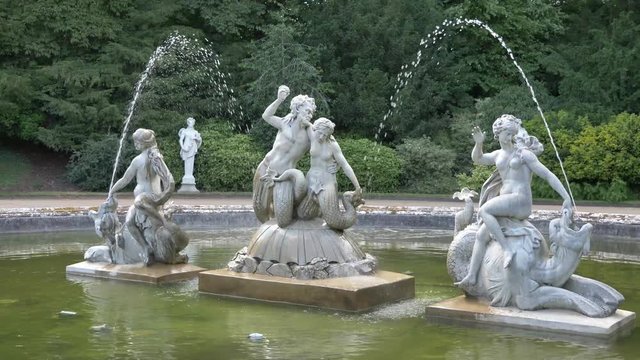 fountain in the garden