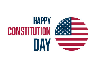 Constitution Day. September 17. Holiday concept. Template for background, banner, card, poster with text inscription. Vector EPS10 illustration.