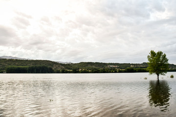 lake and sky, photo as a background