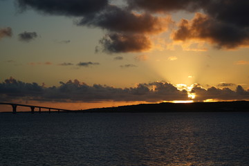 Naklejka premium 星と海